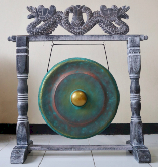 Medium Gong i stativ – 35 cm – Greenwash