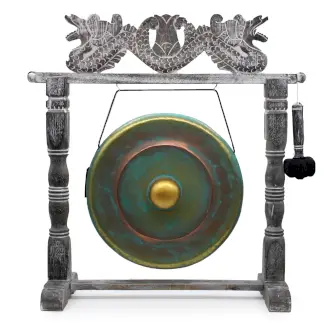 Medium Gong i stativ - 50cm - Greenwash