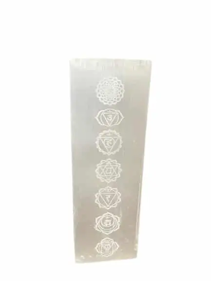 Selenit Belysning med chakra