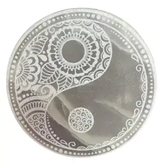 Selenit Krystal Plade Feng Shui
