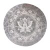 Selenit rensningsplade med lotus mandala
