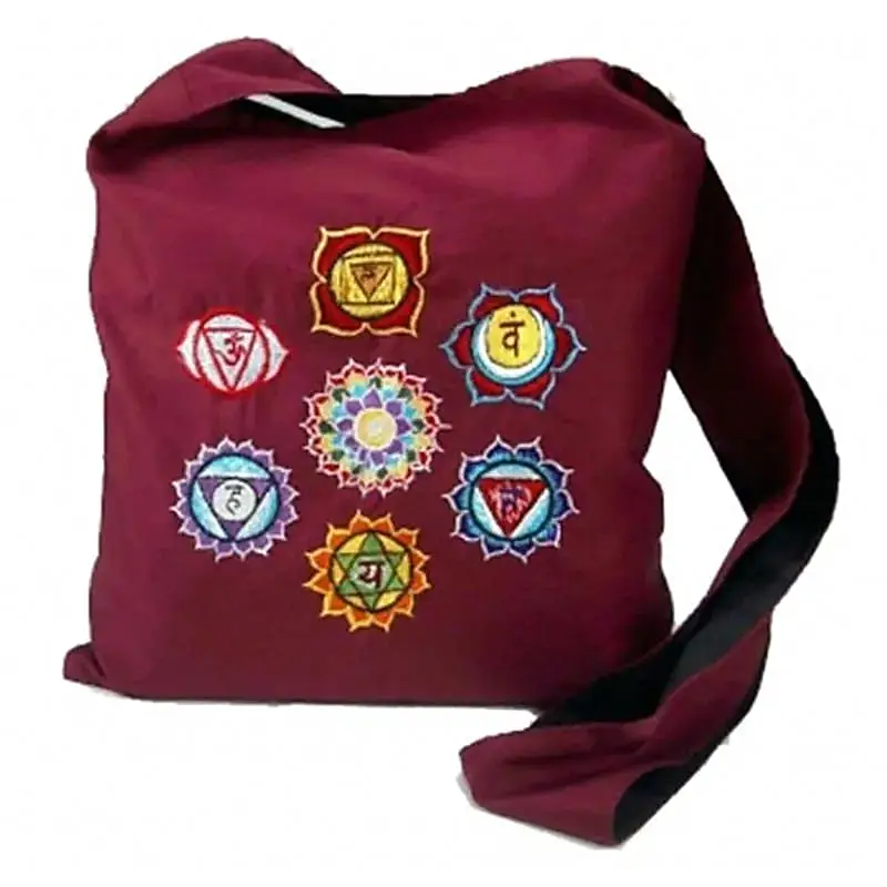 Skuldertaske med chakraer