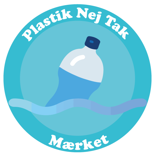 Indre Healing siger nej tak til plastic med "nej tak" plasticmærket