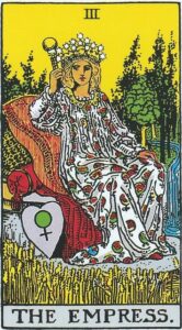 Kejserinden tarotkort (III) – symbol på frugtbarhed, intuition og skabende energi