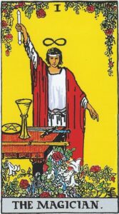 Magikeren tarotkort (I) – symbol på vilje, energi og skabende kraft