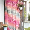 Spirit of OM – Økologisk plaid mandala som hænger op