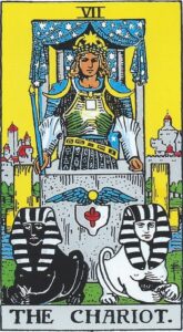 Vognen tarotkort (VII) – symbol på styrke, sejr og personlig fremdrift