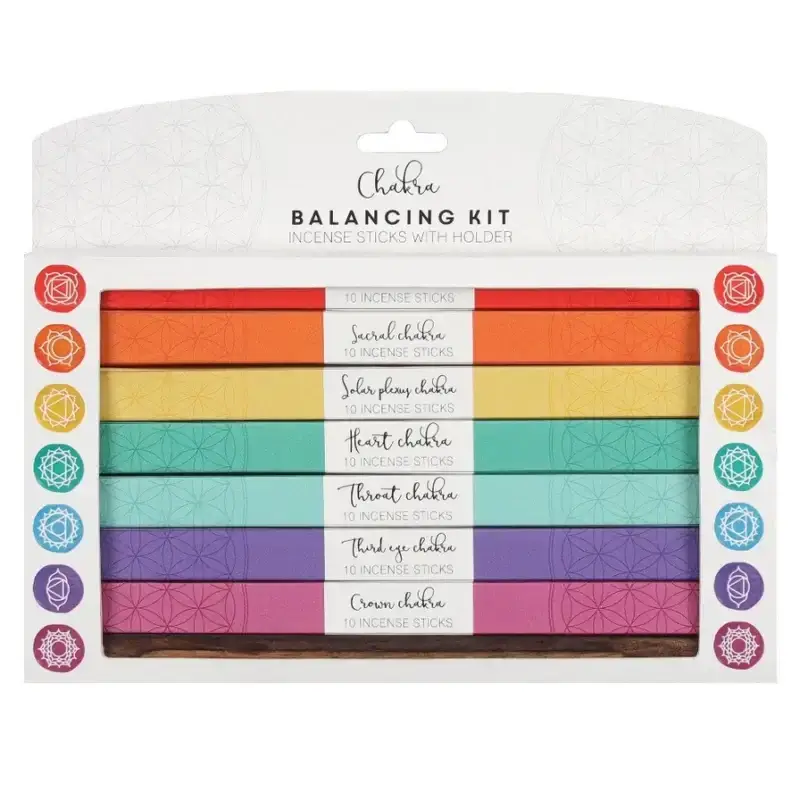 Chakra Balancing Kit – Røgelsespinde til alle 7 chakraer