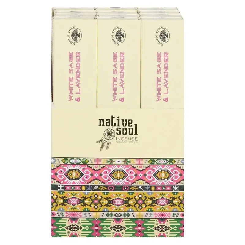 white sage og lavendel røgelsespinde
